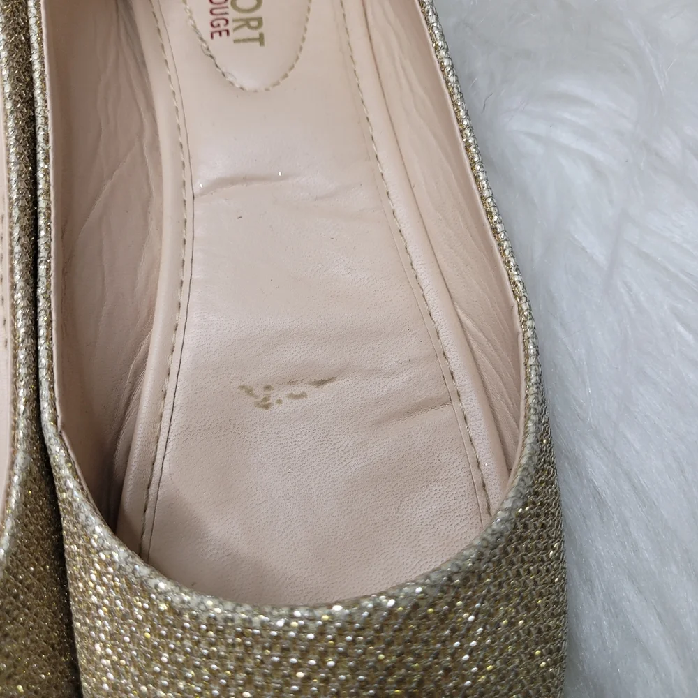 Comfort by Rouge Gold Glitter Flats - Picture 5 of 7
